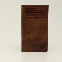 A3545802 ARIAT FLAG SHIELD RODEO WALLET