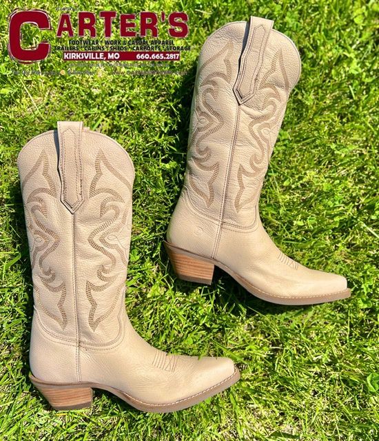 DI 920 WOMEN'S DINGO 13" SAND SMOOTH SNIP TOE WESTERN BOOT