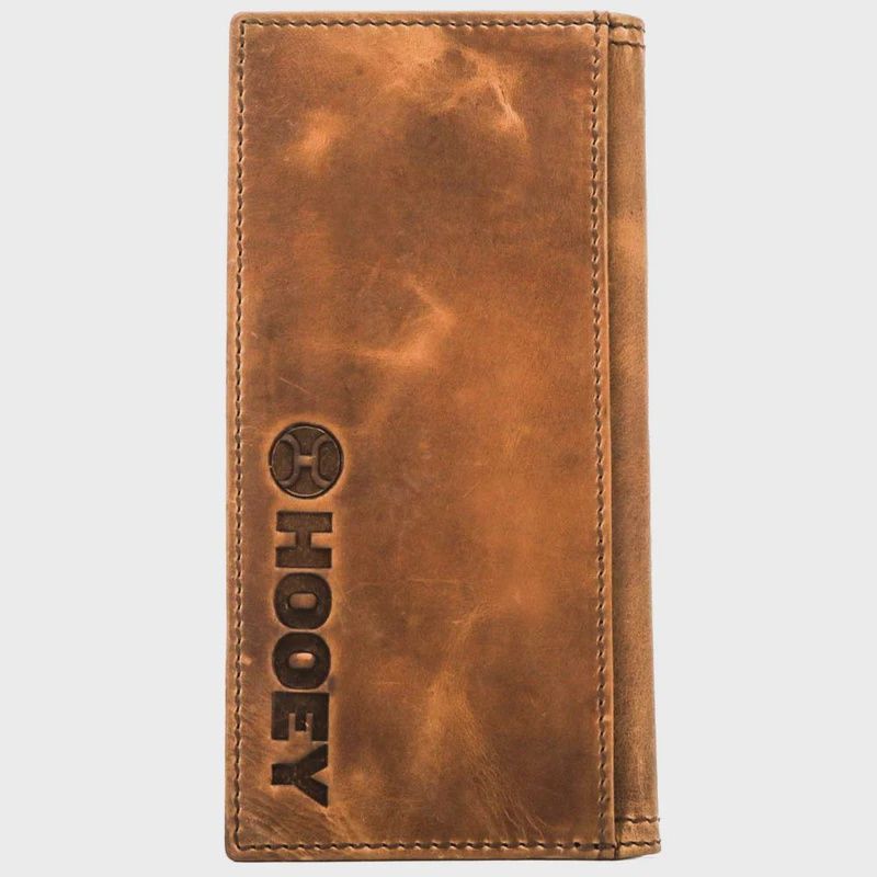 HW013-TNSP HOOEY ORIGINAL LASER CUT HANDS UP LOGO RODEO WALLET WITH SUNSET SERAPE PRINT INLAY