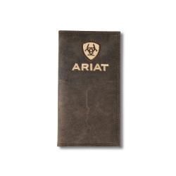 A3556502 ARIAT CRAZY HORSE RODEO WALLET WITH EMBROIDERED LOGO