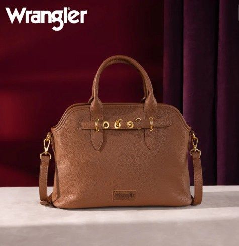 WG201-8012 WRANGLER TOP HANDLE TOTE / CROSSBODY - BROWN