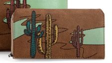 MW1309G-8317W MONTANA WEST EMBROIDERED WALLET - BROWN