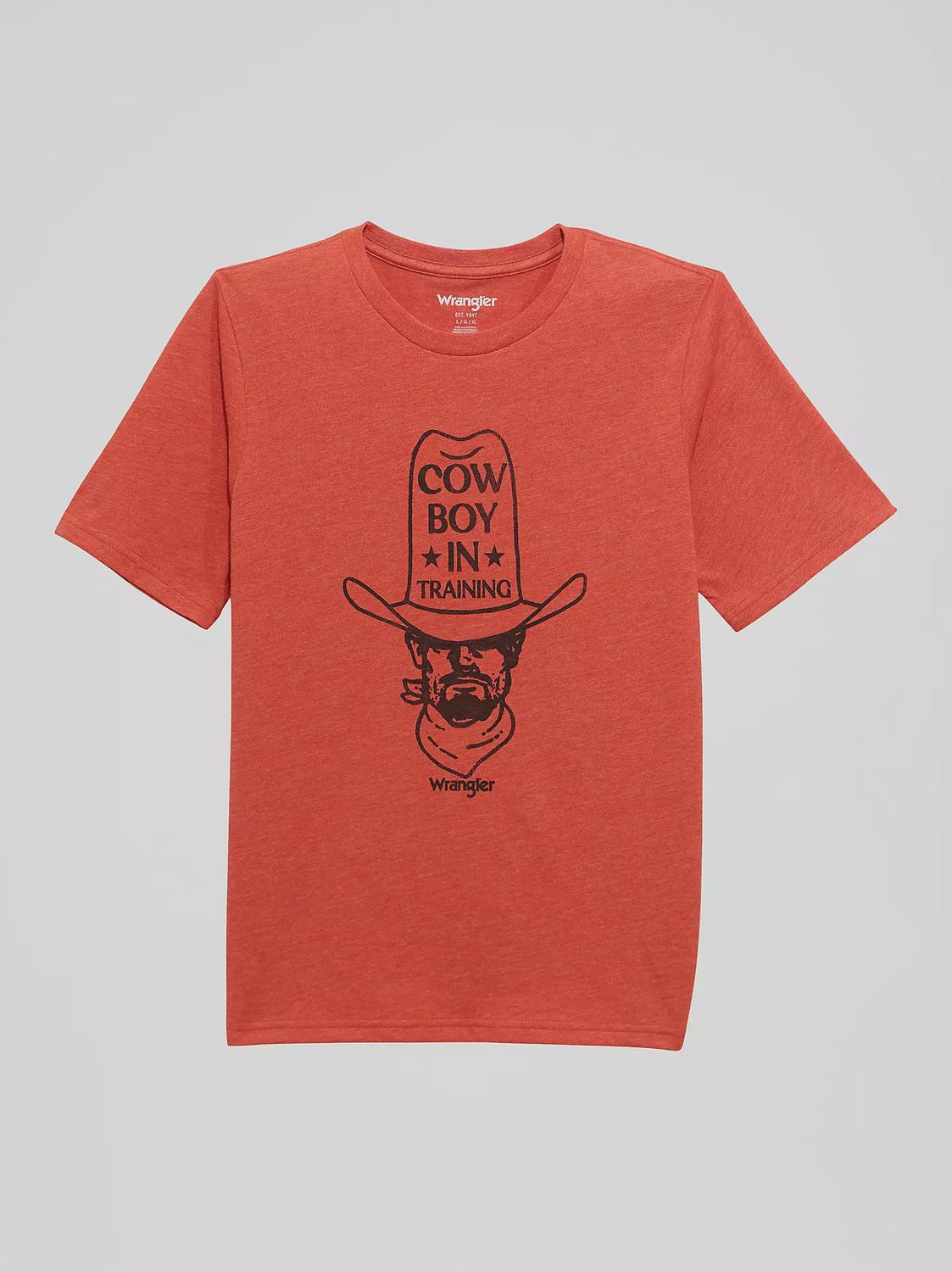 112372975 BOY'S WRANGLER "COWBOY IN TRAINING" TALL HAT GRAPHIC SHORT-SLEEVE TEE