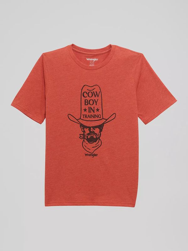 112372975 BOY'S WRANGLER "COWBOY IN TRAINING" TALL HAT GRAPHIC SHORT-SLEEVE TEE