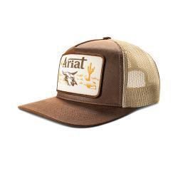 A300094602 ARIAT OILSKIN DESERT PATCH LOGO CAP