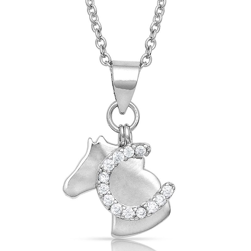 NC4763 MONTANA SILVERSMITHS HORSING AROUND CHARM NECKLACE