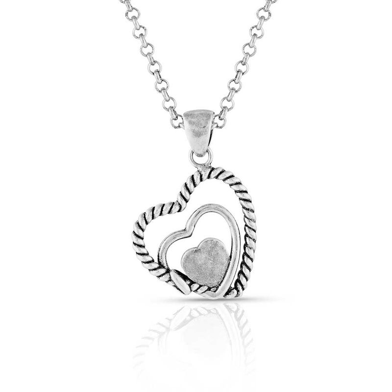 NC5179 MONTANA SILVERSMITHS CLEARER PONDS TURQUOISE HEART NECKLACE