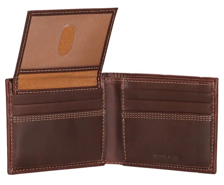 B000064020199 CARHARTT LEATHER TRIPLE STITCHED PASSCASE WALLET
