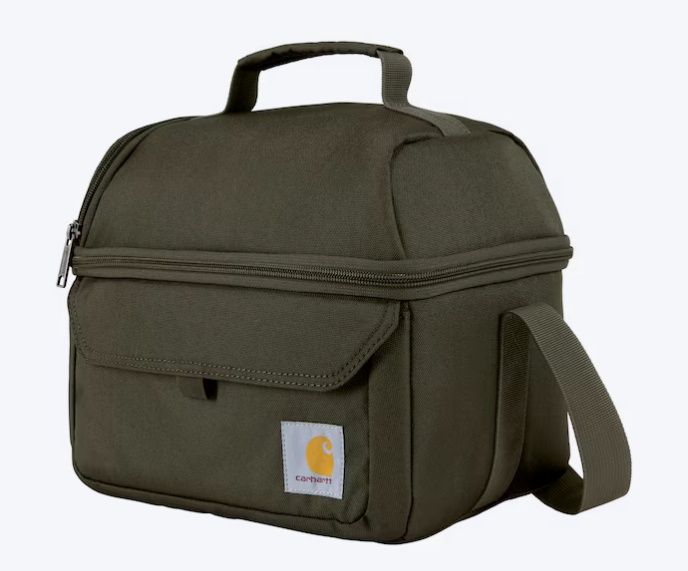 B000054621799 CARHARTT INSULATED 12 CAN TWO COMPARTMENT LUNCH COOLER