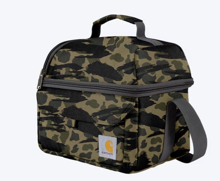 B000054690299 CARHARTT INSULATED 12 CAN TWO COMPARTMENT LUNCH COOLER