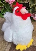 5221 8" CHICKEN PLUSH TOY