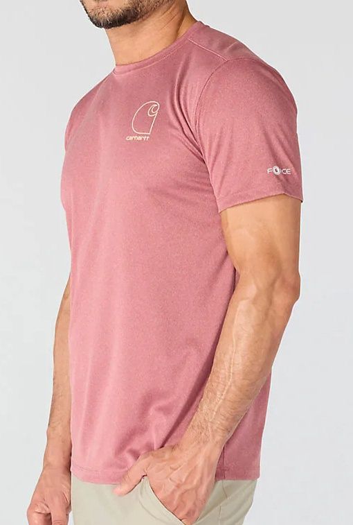 106163-RE4 MEN'S CARHARTT FORCE SUN DEFENDER™ RELAXED LOGO SHORT-SLEEVE T-SHIRT