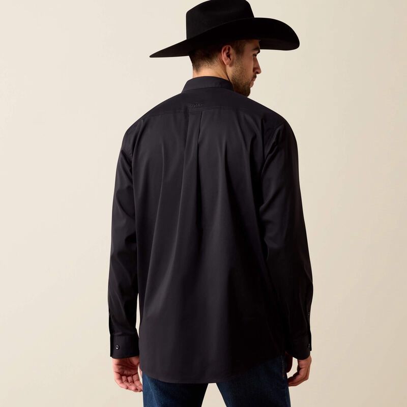 10071100 MEN'S ARIAT EVERYTHING CLASSIC FIT LONG-SLEEVE SHIRT - BLACK