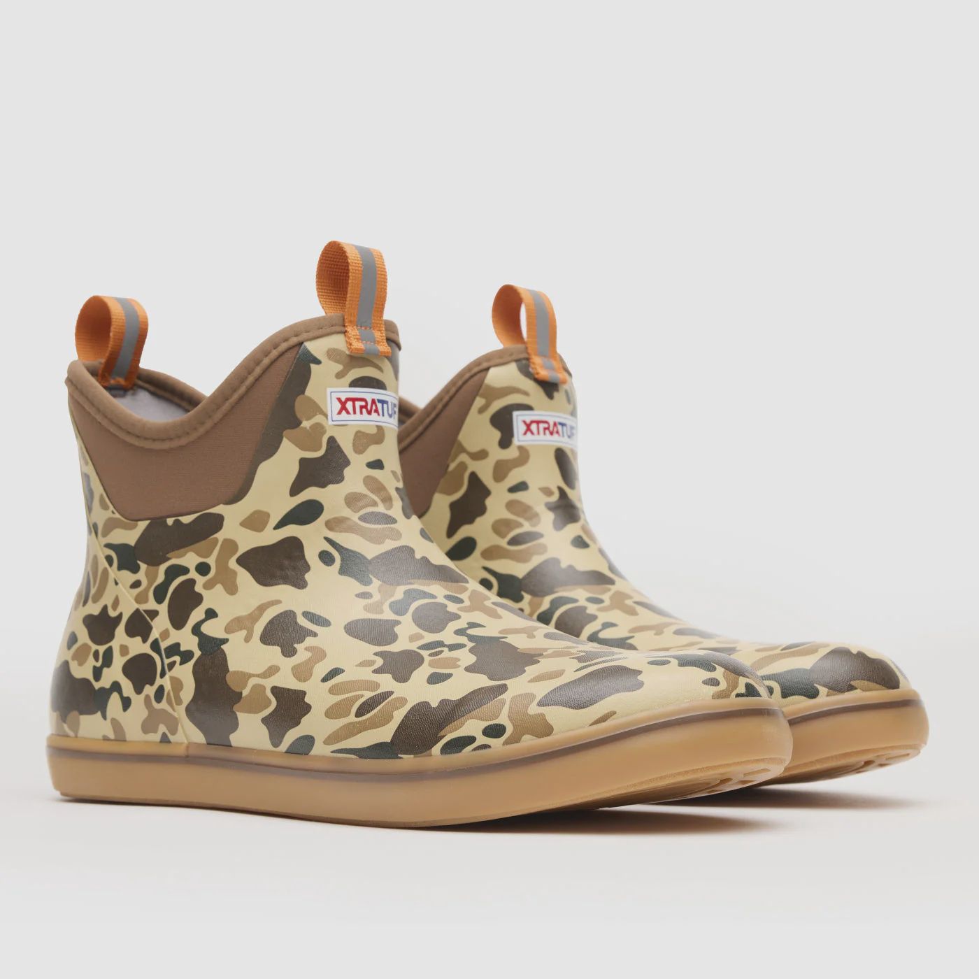 XMABDCAM MEN'S XTRATUF 6" ANKLE DECK BOOT - DUCK CAMO &amp; TAN