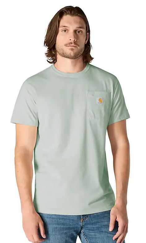 106652-GN8 MEN'S CARHARTT FORCE RELAXED FIT POCKET SHORT-SLEEVE T-SHIRT