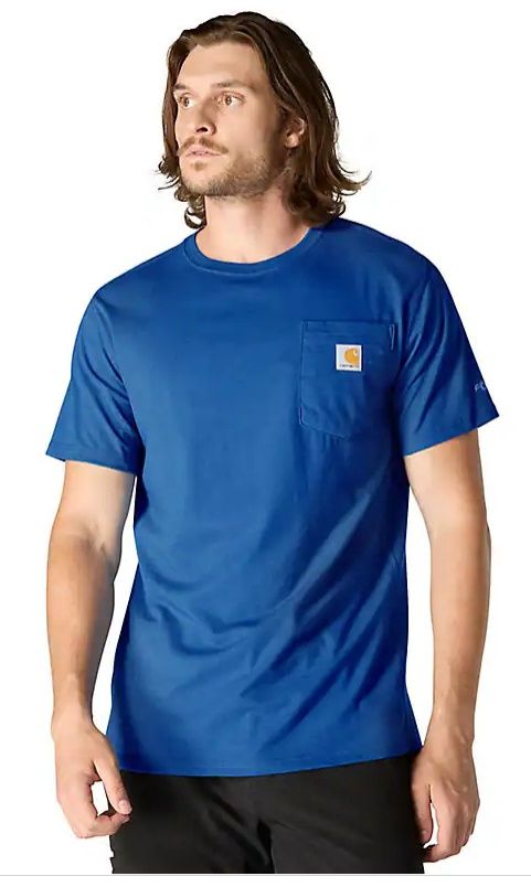 106652-HT2 MEN'S CARHARTT FORCE RELAXED FIT POCKET SHORT-SLEEVE T-SHIRT