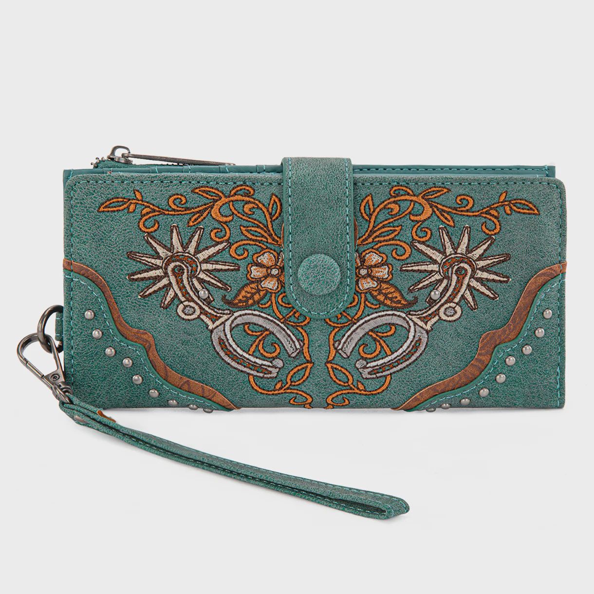 MW1352-W2000TQ MONTANA WEST EMBROIDERED COLLECTION WALLET