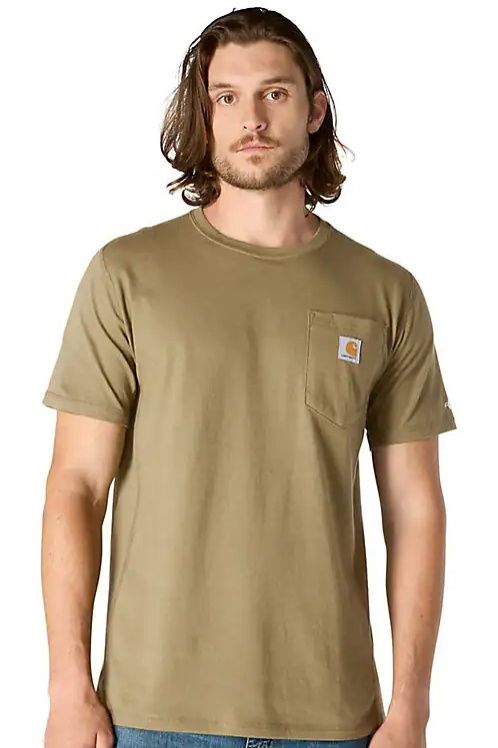 106652-A59 MEN'S CARHARTT FORCE RELAXED FIT POCKET SHORT-SLEEVE T-SHIRT
