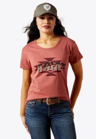 10063763 WOMEN'S ARIAT LANSCAPE GRAPHIC SHORT-SLEEVE TEE