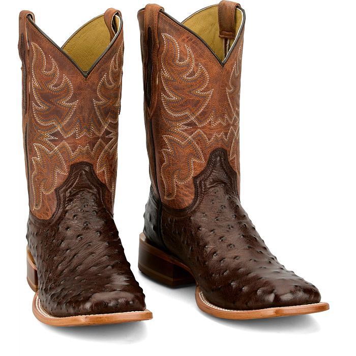 RN3572 MEN'S TONY LAMA REQUILL "KANGO OSTRICH" 11" AMBER GOAT SHAFT & KANGO OSTRICH WIDE SQUARE-TOE WESTERN BOOT RN3572 MEN'S TONY LAMA REQUILL "KANGO OSTRICH" 11" AMBER GOAT SHAFT & KANGO OSTRICH WIDE SQUARE-TOE WESTERN BOOT