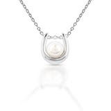 BRL-DAKHJ0020 KELLY HERD PEAL HORSESHOE BRASS NECKLACE