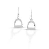 BR01-0438 KELLY HERD BRASS DOUBLE STIRRUP EARRINGS
