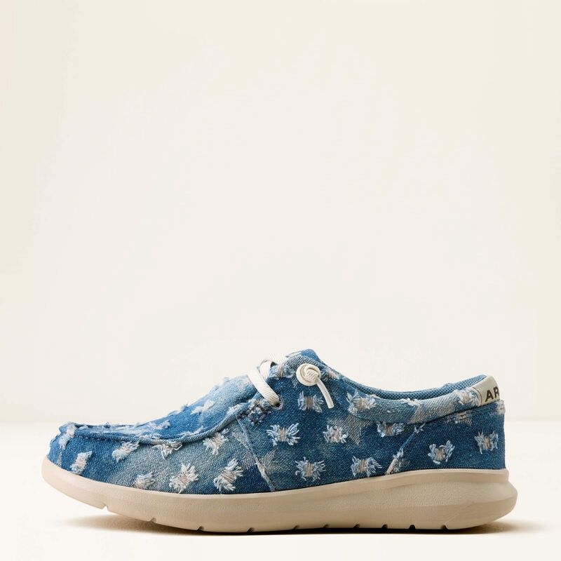 10080569 WOMEN'S ARIAT HILO CASUAL SHOES - DENIM STARS