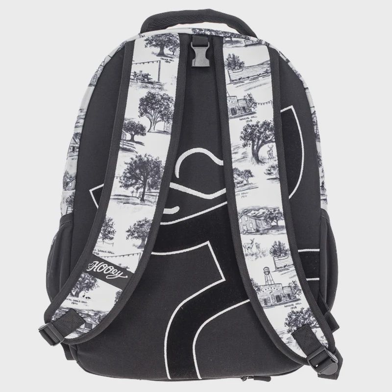 BP2601WHPR HOOEY "RECESS" WHITE &amp; BLACK DANCECALL PRINT BACKPACK