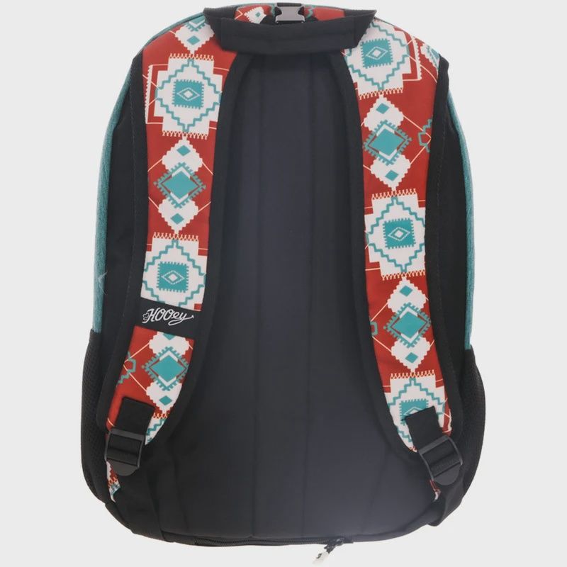 BP2602TLRU HOOEY "ROCKSTAR" RUST &amp; TEAL AZTEC BACKPACK