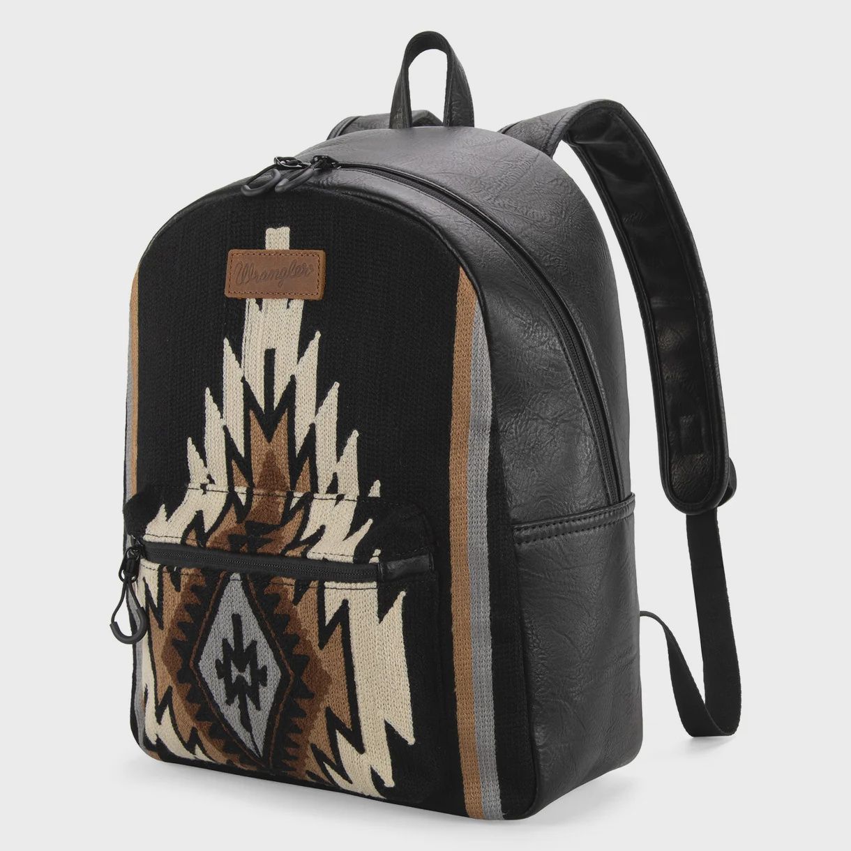 WG174-9115 WRANGLER SOUTHWESTERN KNITTED BACKPACK - BLACK