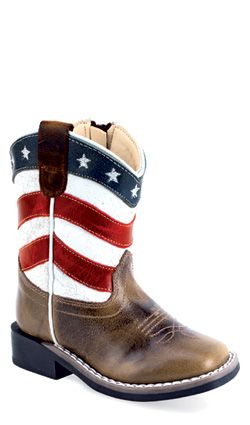 BSI2015 INFANT JAMA OLD WEST USA FLAG BOOT