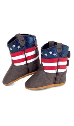 10156 JAMA OLD WEST INFANT USA FLAG POPPETS