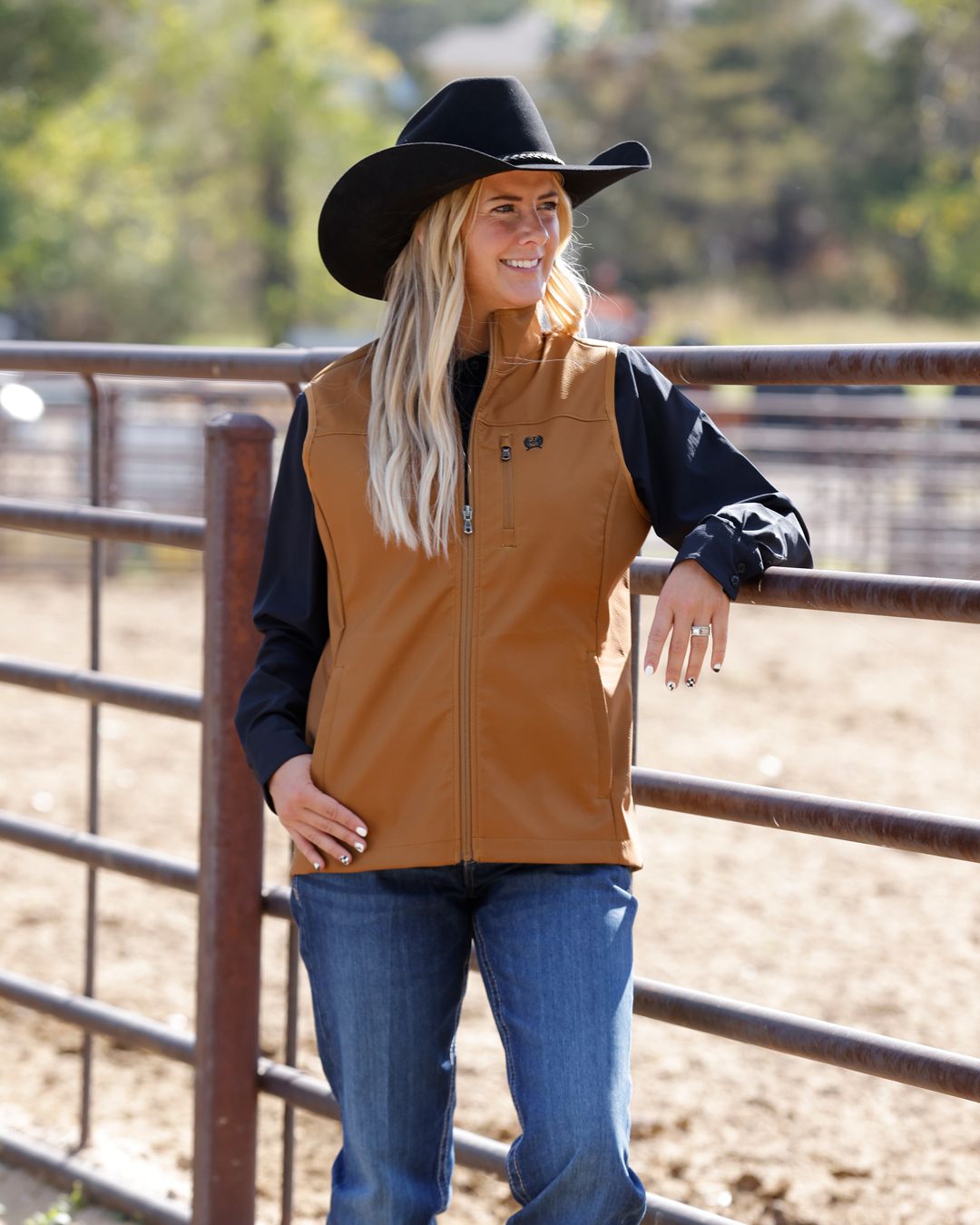 MAV9922003 WOMEN'S CINCH BROWN WINDPROOF VEST