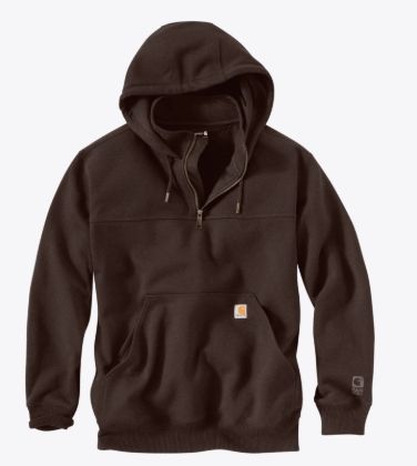 100617-EE7 MEN'S CARHARTT RAIN DEFENDER® LOOSE FIT HEAVYWEIGHT QUARTER-ZIP HOODIE