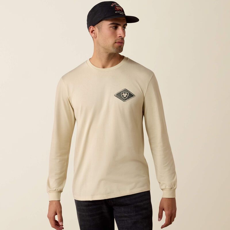 10080589 MEN'S ARIAT MEDALLION STANDARD LONG-SLEEVE T-SHIRT