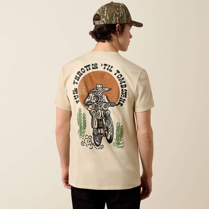 10080590 MEN'S ARIAT FULL THROTTOLE SHORT-SLEEVE T-SHIRT