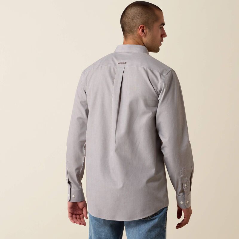 10080722 MEN'S ARIAT WRINKLE FREE RANDOLPH FITTED LONG-SLEEVE WESTERN SHIRT