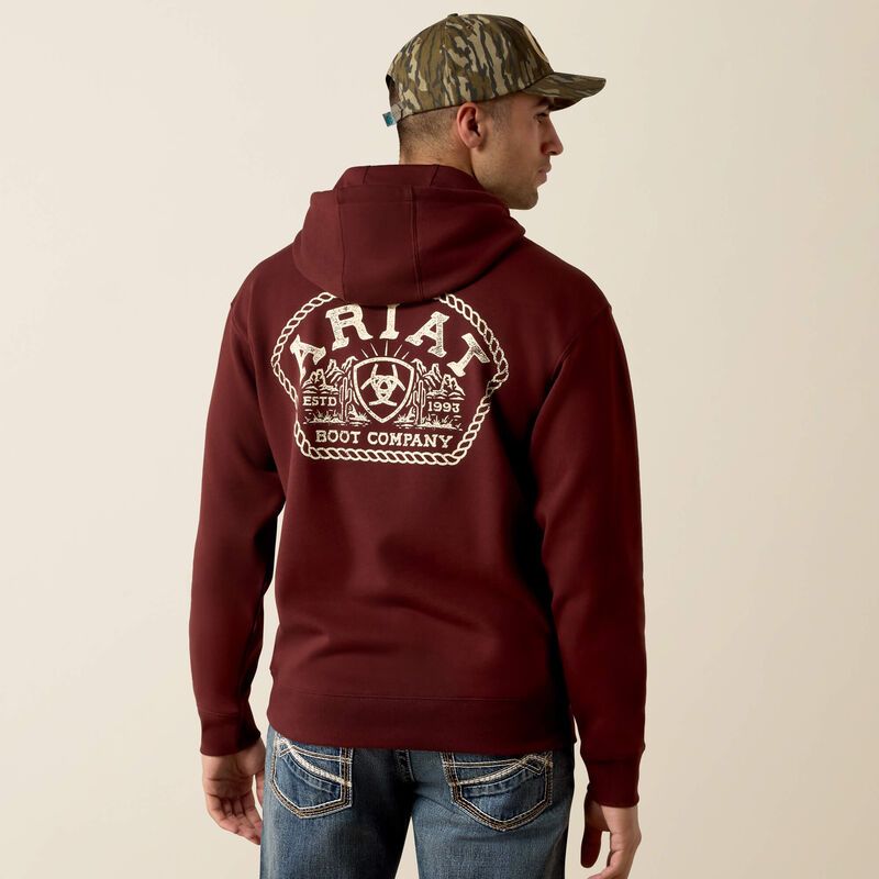 10080695 MEN'S ARIAT TOPED OUT DESERT BADGE HOODIE
