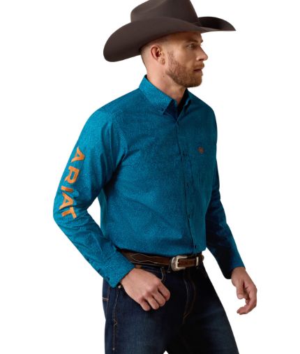 10080655 MEN'S ARIAT TEAM DALE LONG-SLEEVE WESTN SHIRT