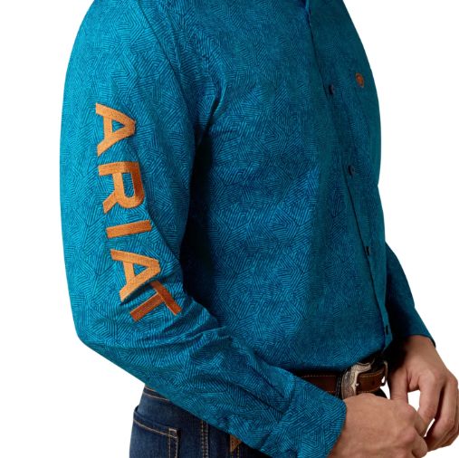 10080655 MEN'S ARIAT TEAM DALE LONG-SLEEVE WESTN SHIRT