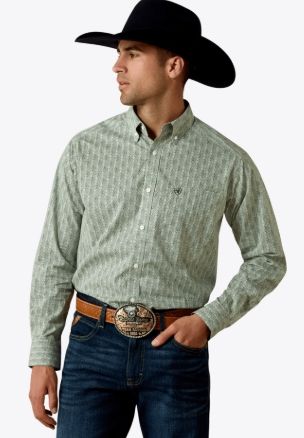 10080503 MEN'S ARIAT LAWSON CLASSIC FIT LONG-SLEEVE WESTN SHIRT