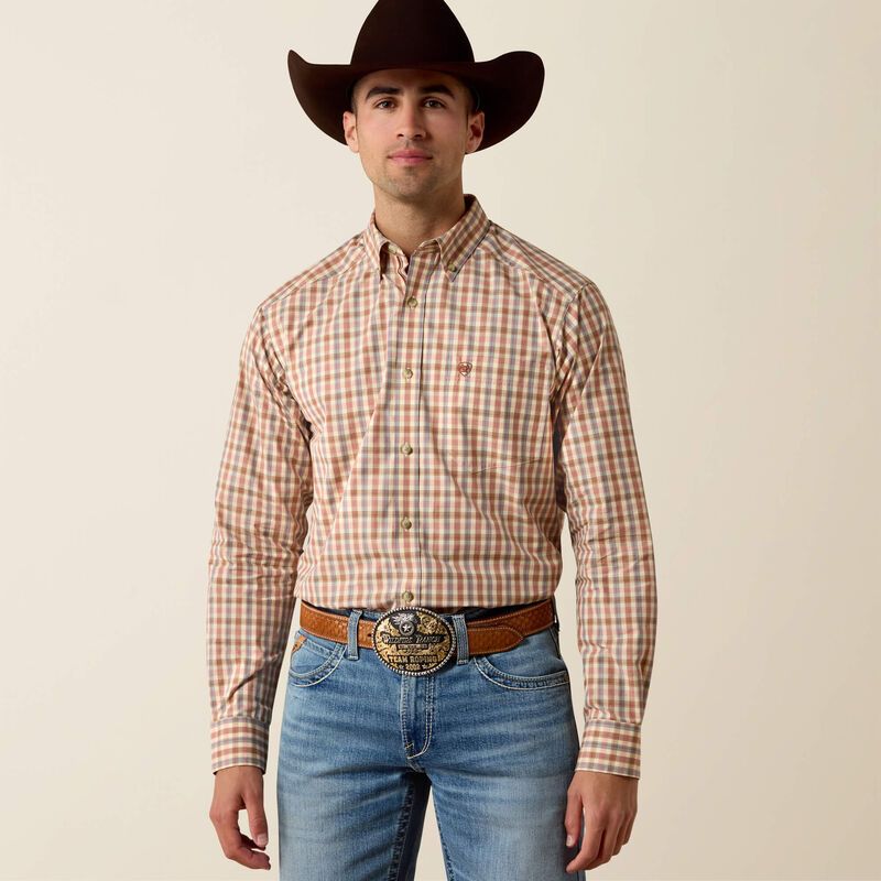 10080629 MEN'S ARIAT PRO SERIES DAVE CLASSIC FIT LONG-SLEEVE WESTERN SHIRT
