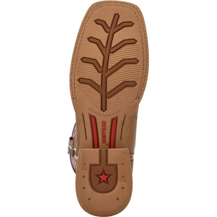 DRD0518 WOMEN'S DURANGO 12" WESTERN ALMOND &amp; CAYENNE SQUARE-TOE LADY REBEL PRO BOOTS