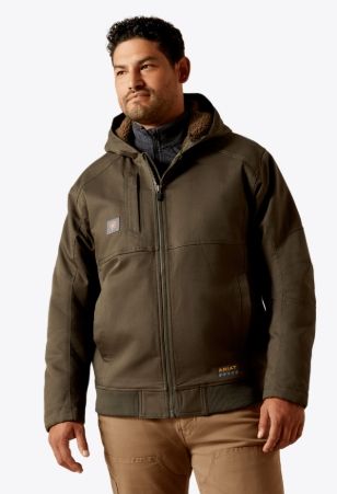 10062535 MEN'S ARIAT REBAR DURAVANCAS JACKET - EARTH