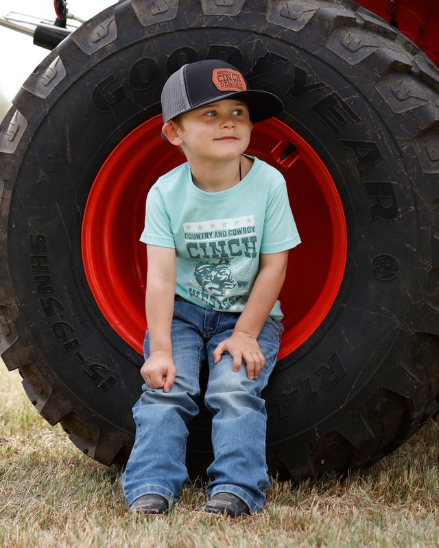 MTT7671112 TODDLER BOY'S CINCH TURQUOISE SHORT-SLEEVE TEE