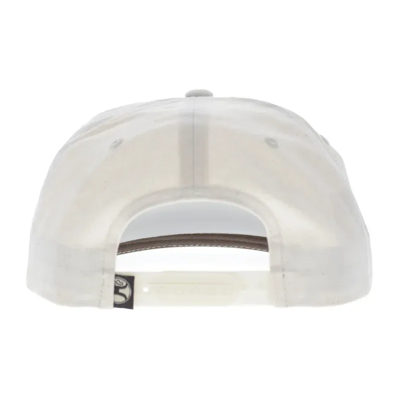 6038T-CR HOOEY "MALLARD" CREAM 5-PANEL TRUCKER W/ BROWN HOOEY OUTFITTERS LOGO - OSFA