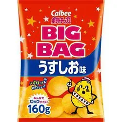 Calbee – Big Bag Chips nature (goût légèrement salé) 160 g