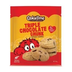 Cookie Time Japan – Pack de cookies triple chocolat (5 sachets, 100 g)