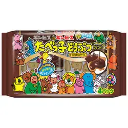 Ginbis – Biscuits Tabekko Doubutsu (animaux) au chocolat – 4 paquets (108 g)