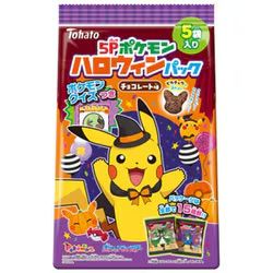 Tohato [Édition limitée] Pokémon Halloween Pack – Goût chocolat 70 g (14 g × 5 sachets)